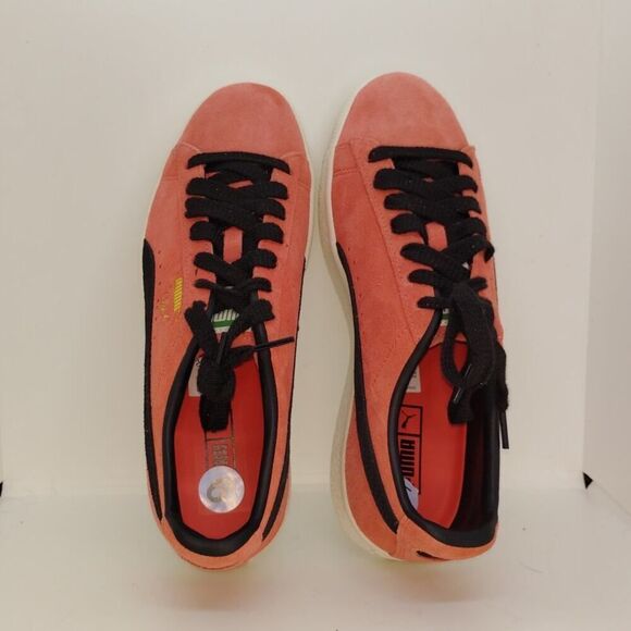 Puma Clyde OG Mens NEW w/Tags Salmon Frosted & Black Leather Sneakers - sz. 9 - Picture 4 of 7